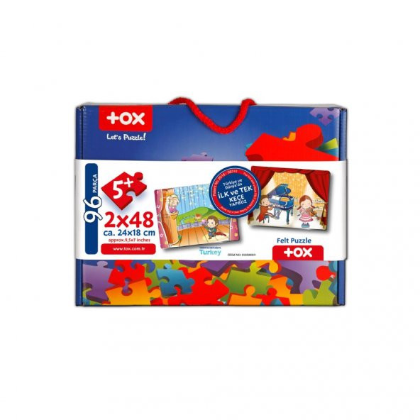 Tox Sahne 5+ Keçe Yapboz - 5 Yaş Puzzle T019 - 8