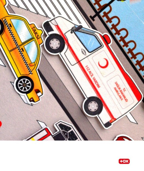 Taşıtları Öğreniyorum Keçe Cırtlı Duvar Panosu , Eğitici Oyuncak - 12