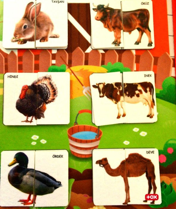 Parça Bütün Eşleştirme - Evcil Hayvanlar Keçe Cırtlı Duvar Panosu , Eğitici Oyuncak - 11