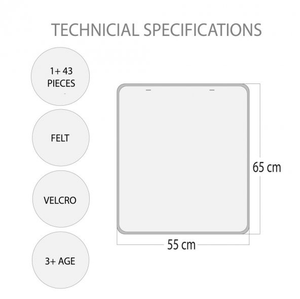 Takvimi Öğreniyorum (2023) Keçe Duvar Panosu , Eğitici Oyuncak - 8