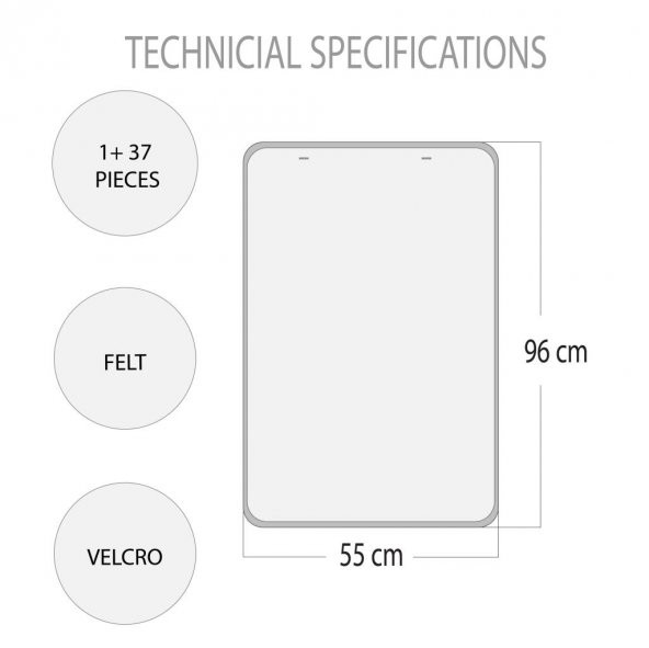 İskelet Sistemi Keçe Duvar Panosu , Eğitici Oyuncak - 8