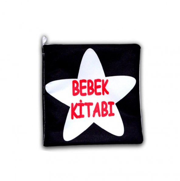 Tox Bebek Siyah-Beyaz Kumaş Sessiz Kitap T060 - Bez Kitap , Eğitici Oyuncak , Yumuşak ve Hışırtılı - 6