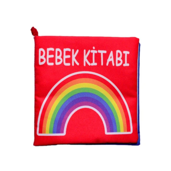 Tox Bebek Renkli Kumaş Sessiz Kitap T061 - Bez Kitap , Eğitici Oyuncak , Yumuşak ve Hışırtılı - 6