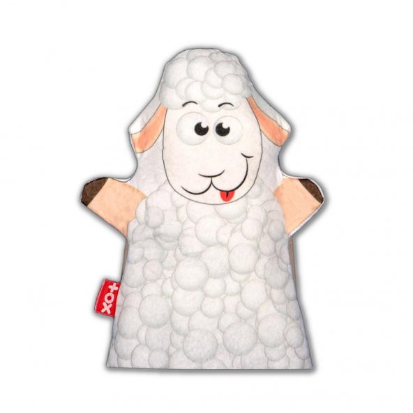 Tox Kuzu Evcil Hayvanlar Keçe El Kukla T320 , Eğitici Oyuncak - 6