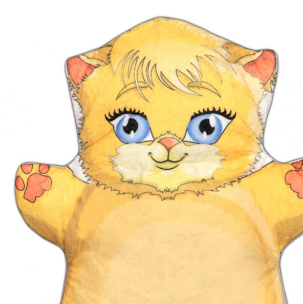 Tox Kedi Evcil Hayvanlar Keçe El Kukla T313 , Eğitici Oyuncak - 3
