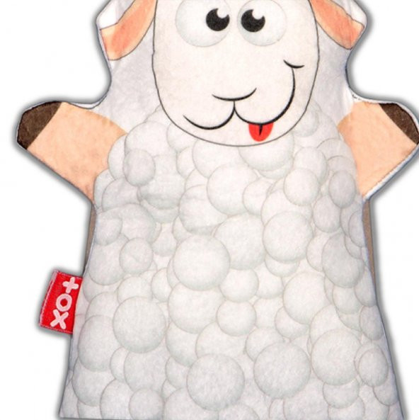 Tox Kuzu Evcil Hayvanlar Keçe El Kukla T320 , Eğitici Oyuncak - 8