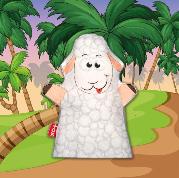 Tox Kuzu Evcil Hayvanlar Keçe El Kukla T320 , Eğitici Oyuncak - 10