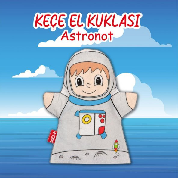 Tox Astronot Meslekler Keçe El Kukla T329 , Eğitici Oyuncak - 2