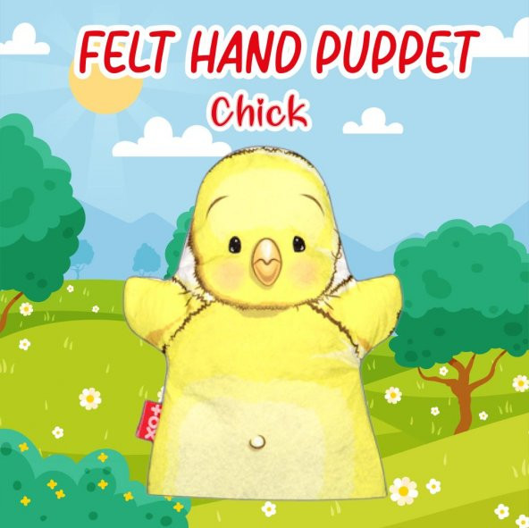 Tox Civciv Evcil Hayvanlar Keçe El Kukla T314 , Eğitici Oyuncak - 7