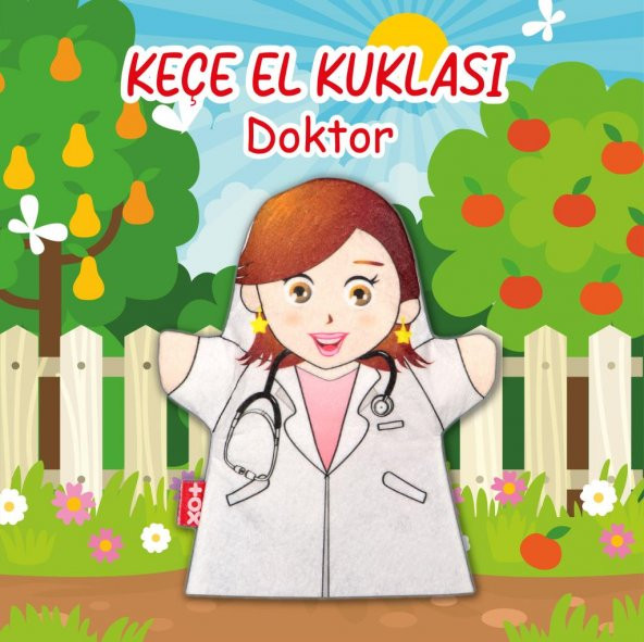 Tox Doktor Meslekler Keçe El Kukla T327 , Eğitici Oyuncak - 2