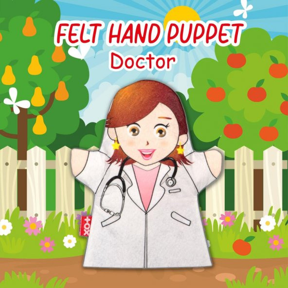 Tox Doktor Meslekler Keçe El Kukla T327 , Eğitici Oyuncak - 7