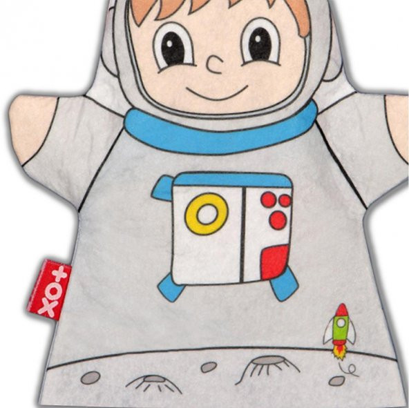 Tox Astronot Meslekler Keçe El Kukla T329 , Eğitici Oyuncak - 8