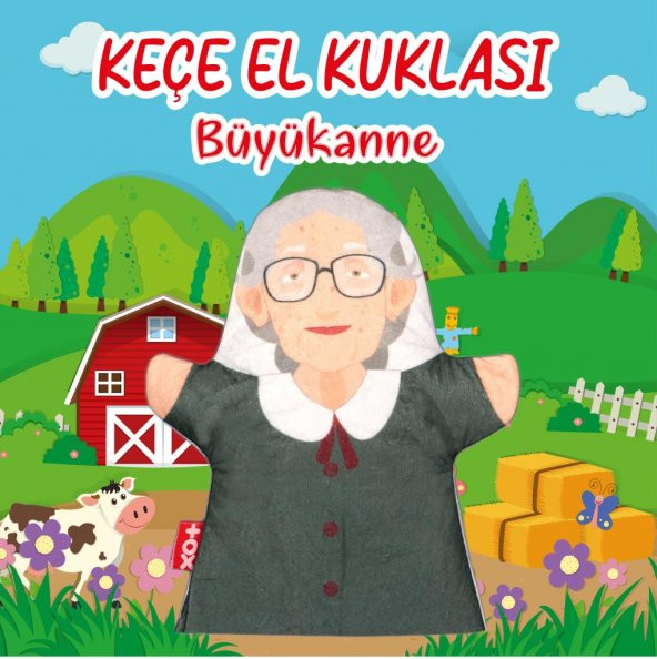 Tox Anneanne Aile Bireyleri Keçe El Kukla T335 , Eğitici Oyuncak - 2