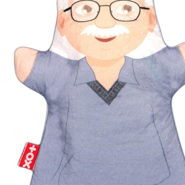 Tox Dede Aile Bireyleri Keçe El Kukla T337 , Eğitici Oyuncak - 8