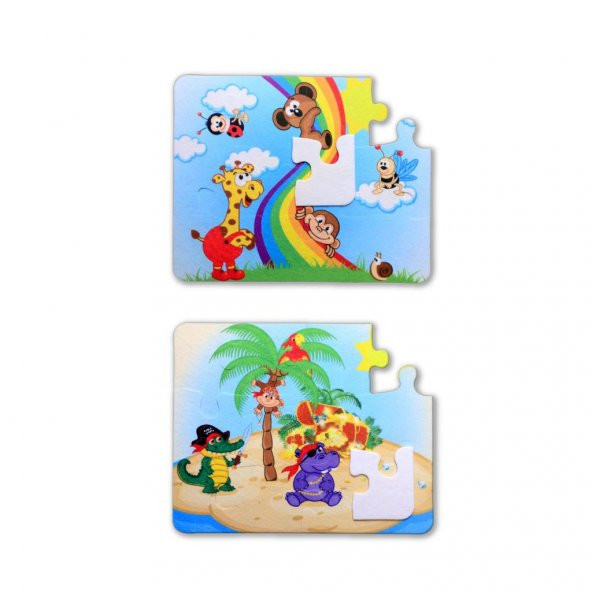 Tox Gökkuşağı 3+ Keçe Yapboz - 3 Yaş Puzzle T042 - 6