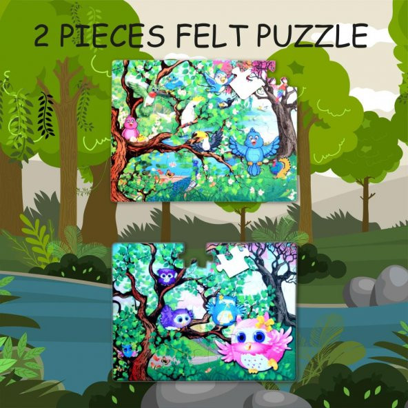 Tox Baykuş 5+ Keçe Yapboz - 5 Yaş Puzzle T017 - 7