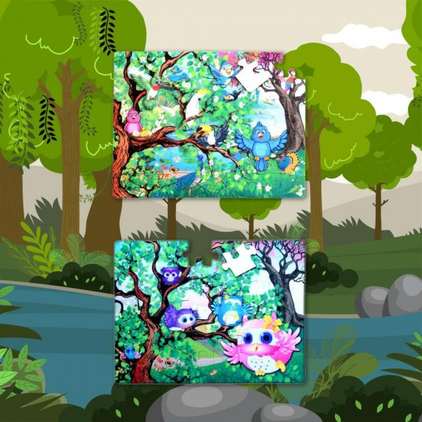 Tox Baykuş 5+ Keçe Yapboz - 5 Yaş Puzzle T017 - 10