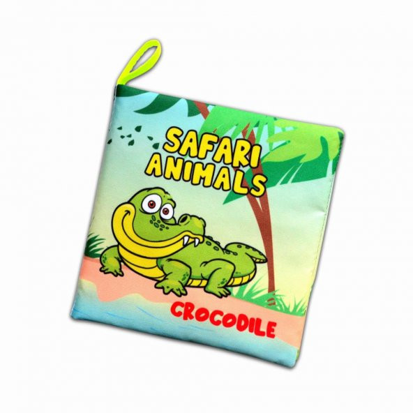 Tox İngilizce Safari Hayvanları Kumaş Sessiz Kitap E130 - Bez Kitap , Eğitici Oyuncak , Yumuşak ve Hışırtılı - Resim 6