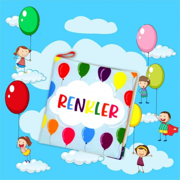 Tox Renkler Kumaş Sessiz Kitap T135 - Bez Kitap , Eğitici Oyuncak , Yumuşak ve Hışırtılı - 5