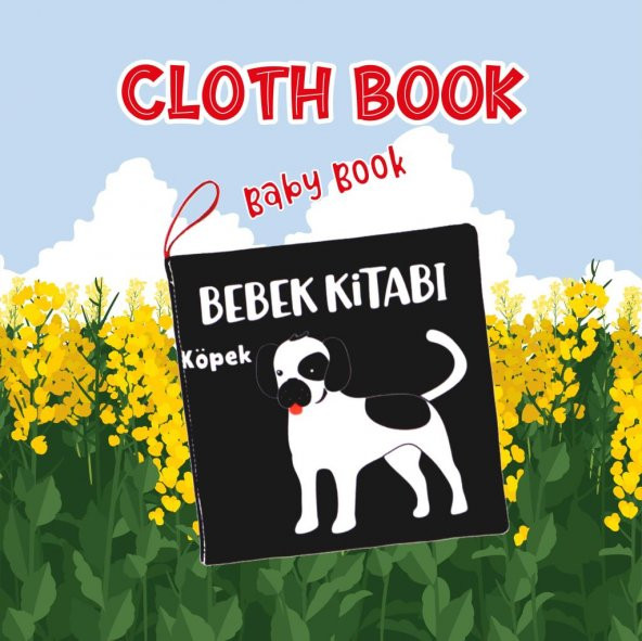 Tox Siyah Beyaz Evcil Hayvanlar Kumaş Sessiz Kitap T137 - Bez Kitap , Eğitici Oyuncak , Yumuşak ve Hışırtılı - 7