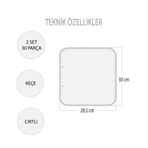 2 Set - 32 Parça Tox Mutfak ve Yatak Odası Keçe Cırtlı Aktivite Sayfası - Çocuk Etkinlik , Eğitici Oyuncak - 3