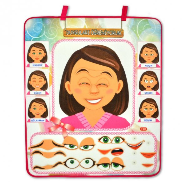 4 Set 127 Parça İskelet , İç Organlar Sistemi , Takvim ve Duyguları Öğreniyorum Keçe Cırtlı Duvar Panoları , Eğitici Oyuncak - 12