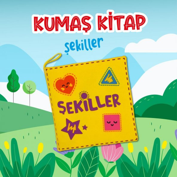 Tox Şekiller Kumaş Sessiz Kitap T395 - Bez Kitap , Eğitici Oyuncak , Yumuşak ve Hışırtılı - 2