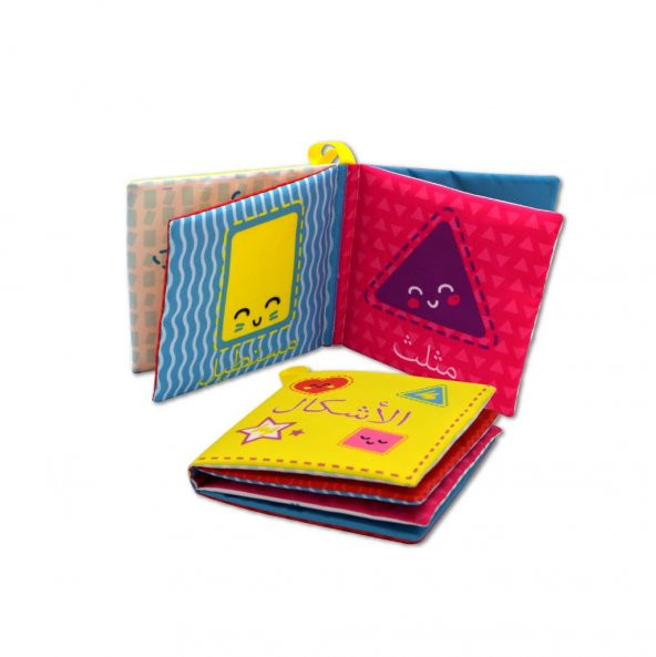 Tox Arapça Şekiller Kumaş Sessiz Kitap A395 - Bez Kitap , Eğitici Oyuncak , Yumuşak ve Hışırtılı - 8