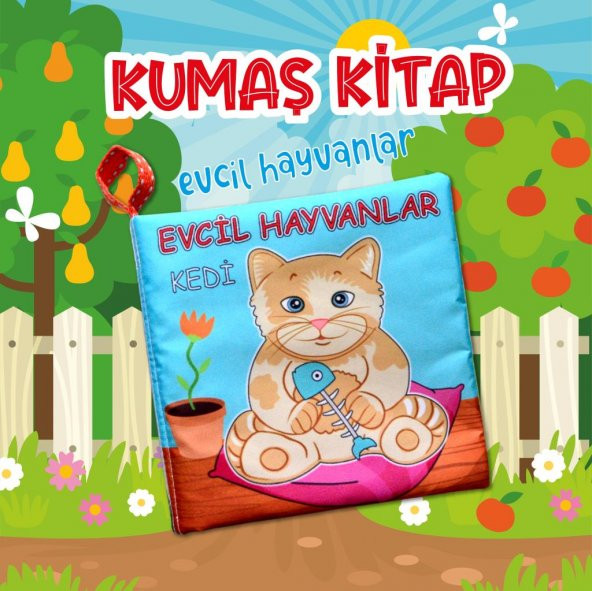 Tox Evcil Hayvanlar Sessiz Kumaş Kitap T110 - Bez Kitap , Eğitici Oyuncak , Yumuşak ve Hışırtılı - 2