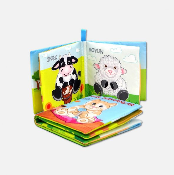 Tox Evcil Hayvanlar Sessiz Kumaş Kitap T110 - Bez Kitap , Eğitici Oyuncak , Yumuşak ve Hışırtılı - 3