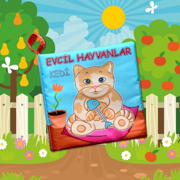 Tox Evcil Hayvanlar Sessiz Kumaş Kitap T110 - Bez Kitap , Eğitici Oyuncak , Yumuşak ve Hışırtılı - 10