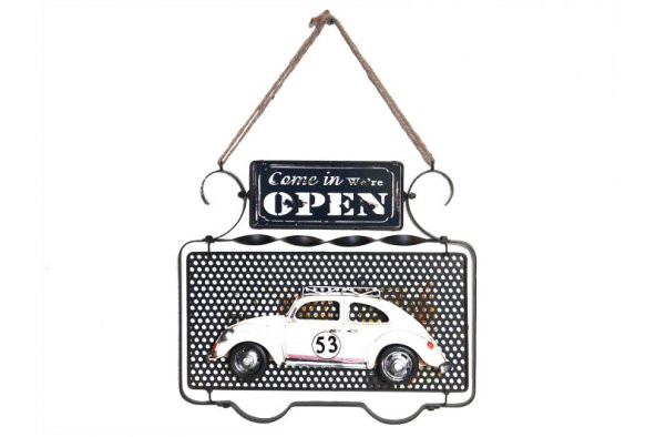 Dekoratif Metal Kapı Yazısı Araba Dekorlu MNK ürün görseli