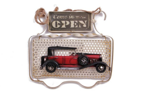 Dekoratif Metal Kapı Yazısı Araba Dekorlu MNK ürün görseli