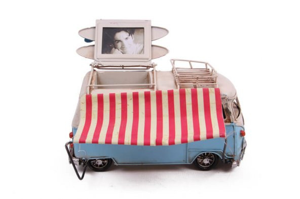 Dekoratif Metal Minibüs Çerçeveli, Kalemlik ve Tenteli MNK ürün görseli