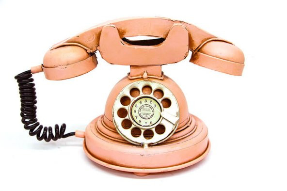 Dekoratif Metal Telefon MNK