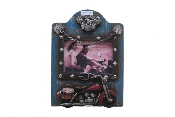Dekoratif Metal Çerçeve Motosiklet Dekorlu MNK - 1