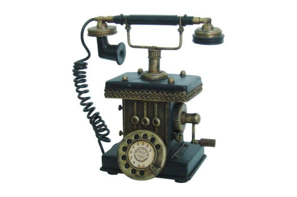 Dekoratif Metal Telefon Kumbaralı  MNK