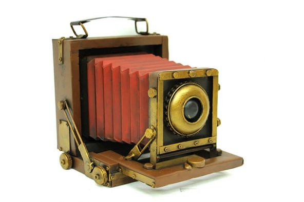 Dekoratif Metal Fotoğraf Makinesi   MNK