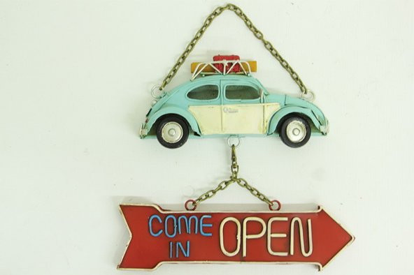 Dekoratif Metal Kapı Yazısı Araba MNK ürün görseli