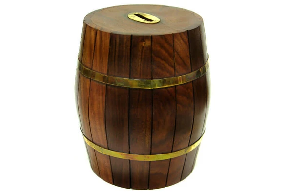 Kumbara Fıçı Ahşap 7" MNK ürün görseli