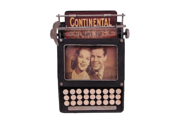 Dekoratif Metal Çerçeve Daktilo Temalı MNK ürün görseli