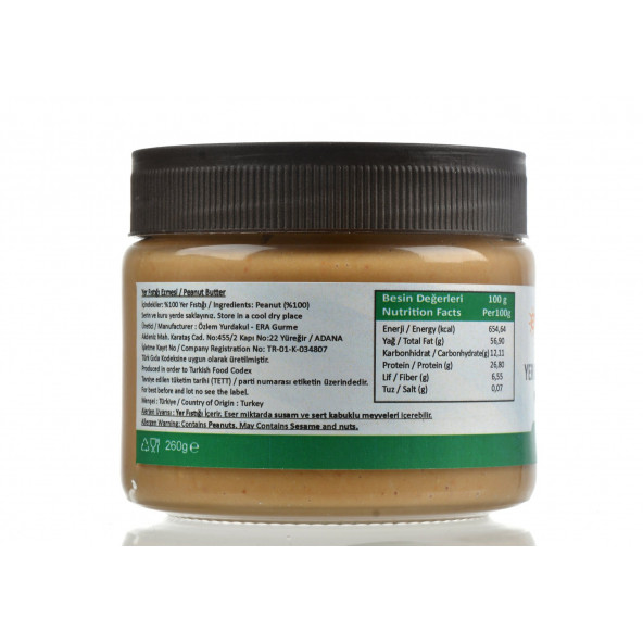 SADE YER FISTIĞI EZMESİ 260g - 2