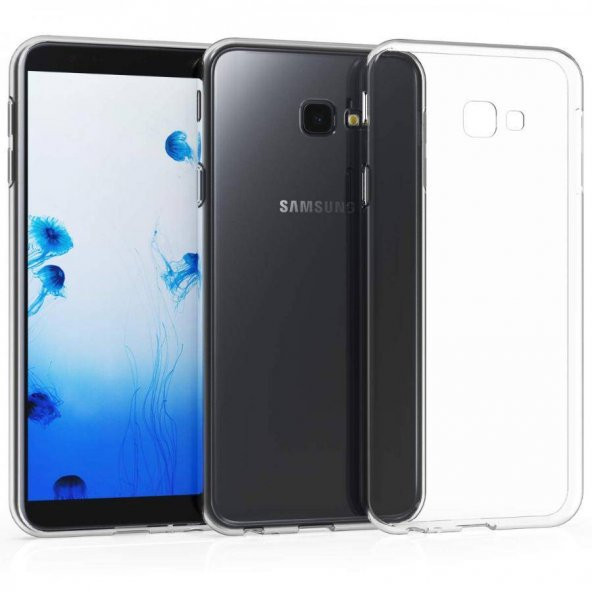 Samsung Galaxy J4 Plus Ultra İnce Silikon Kılıf Şeffaf