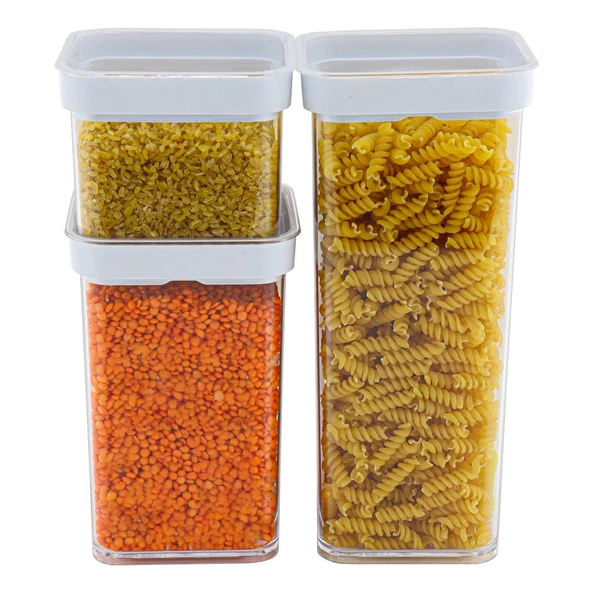 Vakumlu Kare Saklama Kabı - 0,50 Litre - 3
