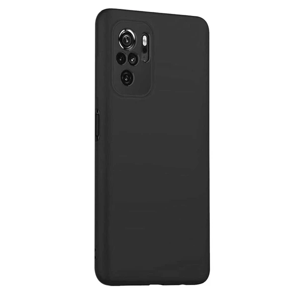 Xiaomi Redmi Note 10S Premium Silikon Kılıf Siyah