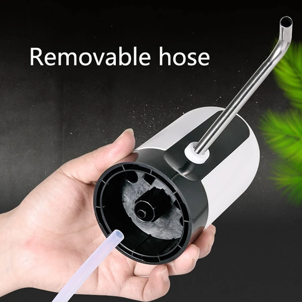 Usb ile Şarj Edilebilir  Otomatik Damacana Su Pompası - 5