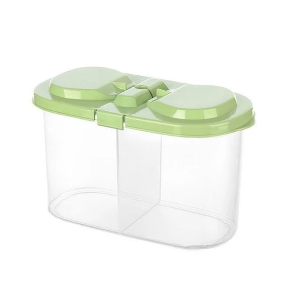 2 Bölmeli Saklama ve Erzak Kabı 1200 ML - Resim 3