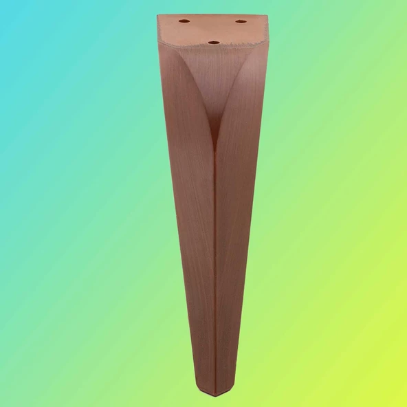 Harvey Lüks Mobilya Kanepe Tv Ünitesi Koltuk Ayağı 18 Cm Kahverengi Ahşap Desenli Konsol Ayakları - 6