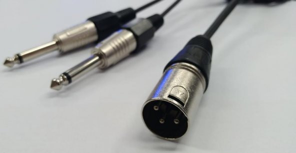 XLR Erkek to 2x 6.3 mm Mono Kablo 7 Metre - 3