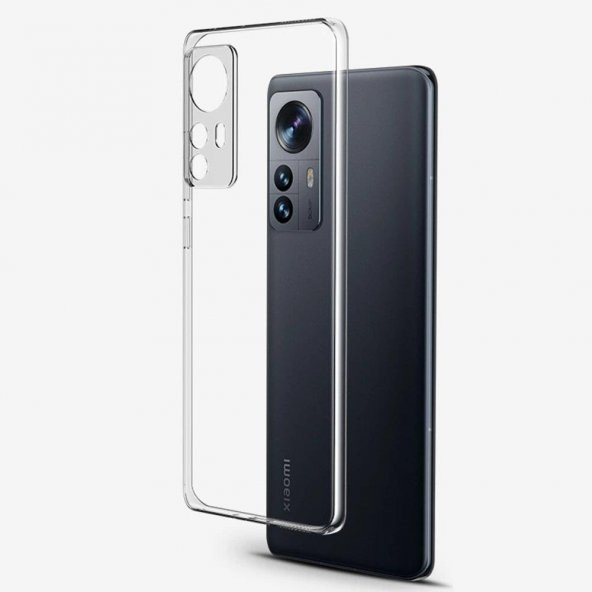 Xiaomi Mi 12 Lite Kılıf Lüx Şeffaf Silikon 7O7D404G21346 - 1